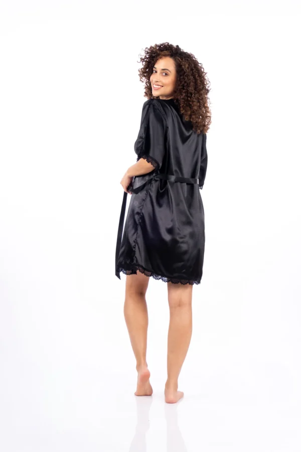 Vestido con bata Becky Negro - Imagen 3