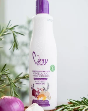 Shampoo Cebolla, Ajo, Romero y Jengibre – 500 ml