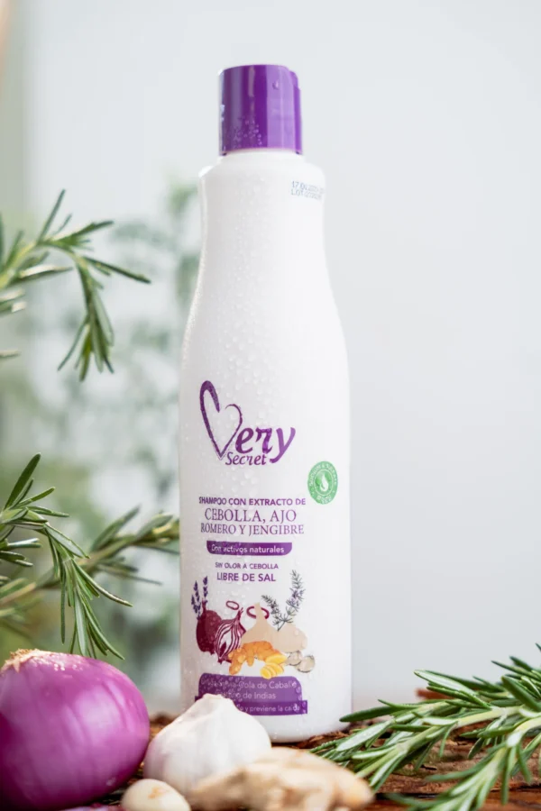 Shampoo Cebolla, Ajo, Romero y Jengibre – 500 ml